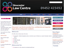 Tablet Screenshot of gloucesterlawcentre.co.uk